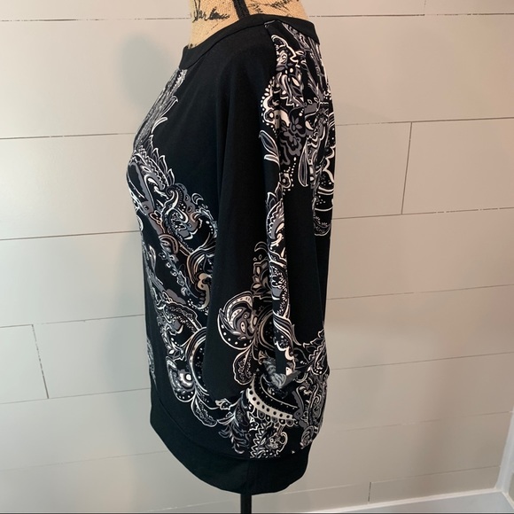 White House Black Market Paisley Print Tunic Small - Picture 2 of 7